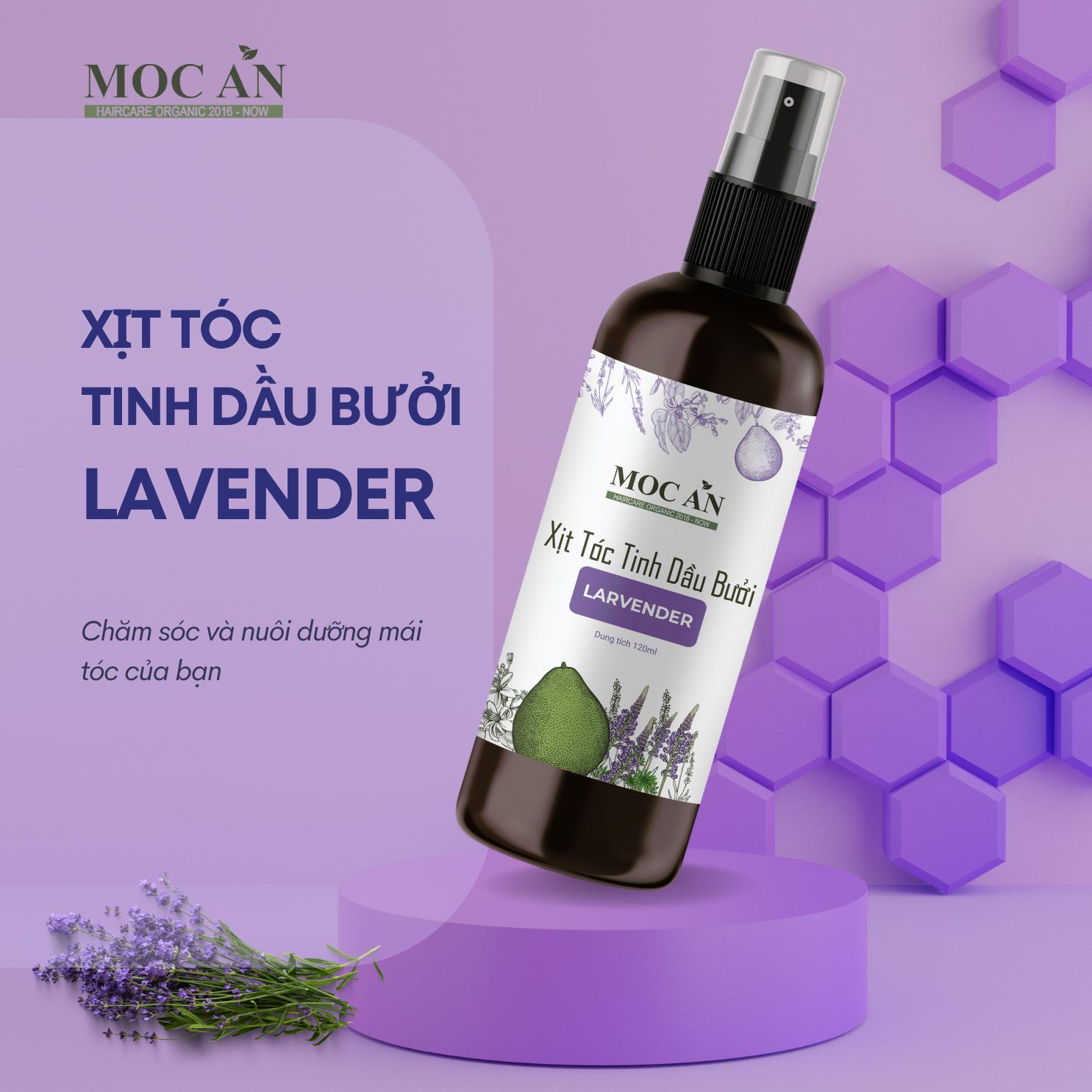 Xịt Tinh Dầu Larvender 120ml Dưỡng Tóc Mộc Ân Haircare