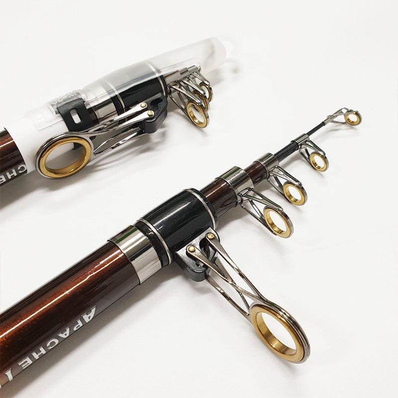 Cần câu máy Apache II cần câu rút  chuyên câu cá lăng xê câu lục lure cá lóc cá sộp chất lượng giá rẻ AK FISHING