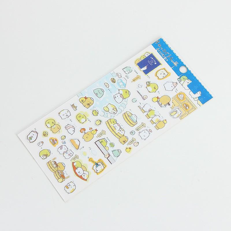 Hình dán Sticker hình động vật hoạt hình và dưa hấu phong cách Hàn Quốc ST50