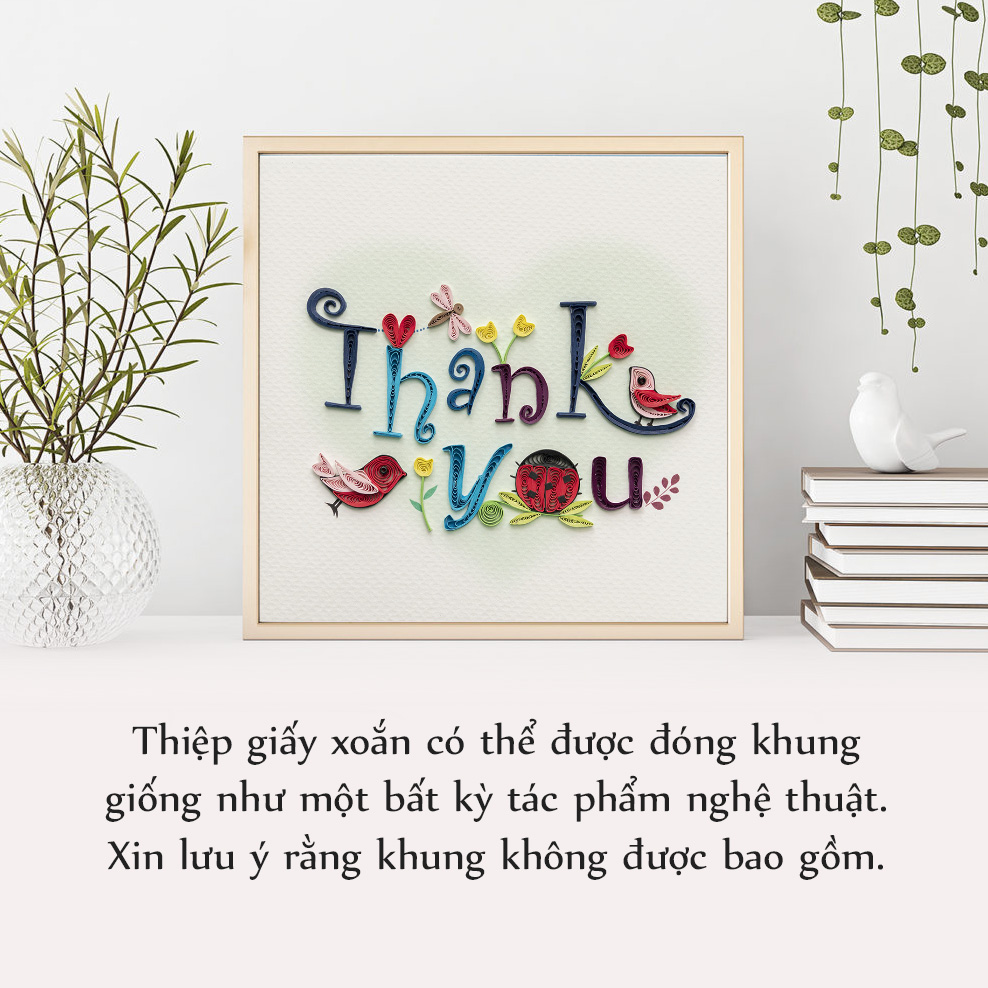 Thiệp Giấy Xoắn - Cảm Ơn - CNBD1509