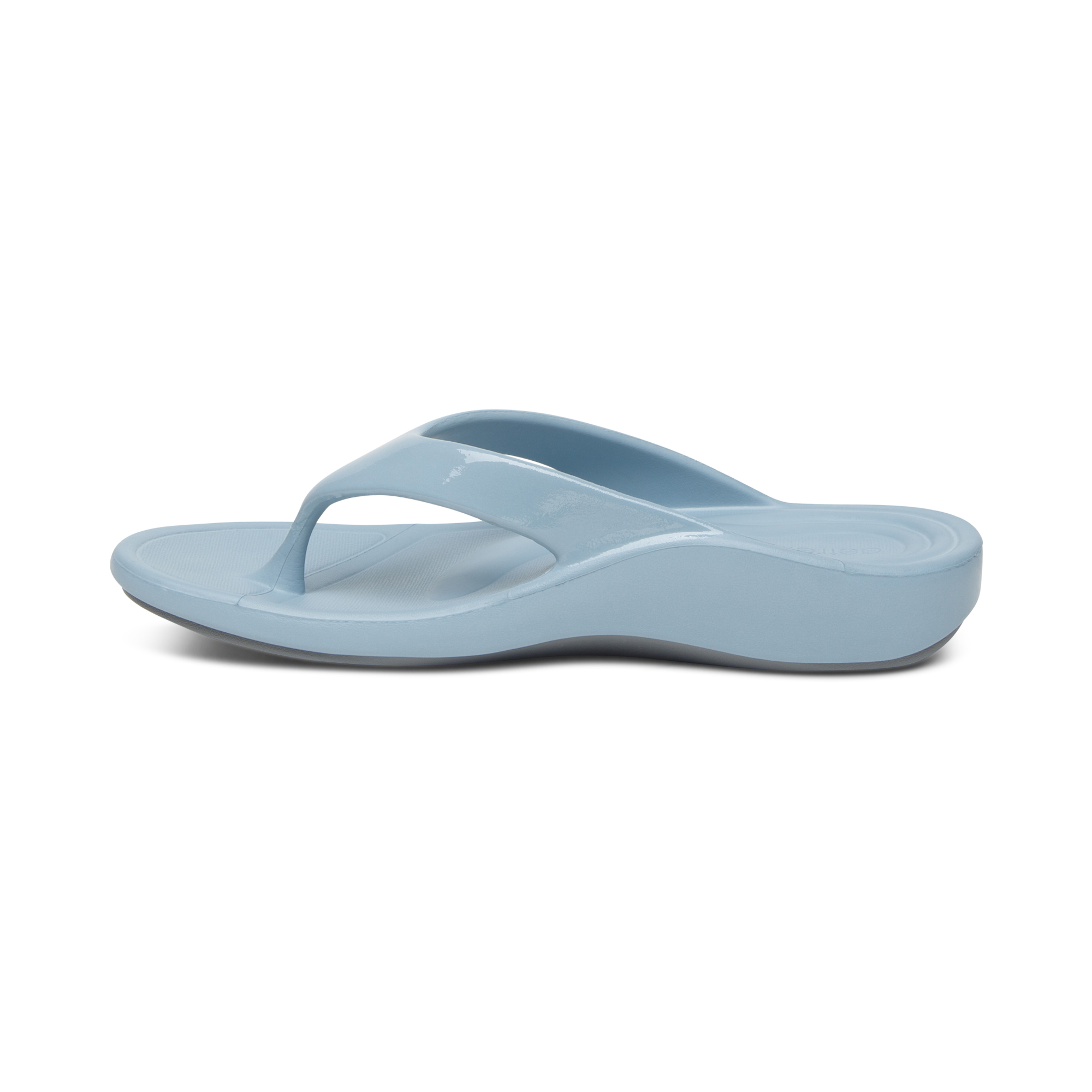 Dép xỏ ngón sức khỏe nữ Aetrex Maui Blue - dép kẹp đệm vòm chống đau chân, không thấm nước