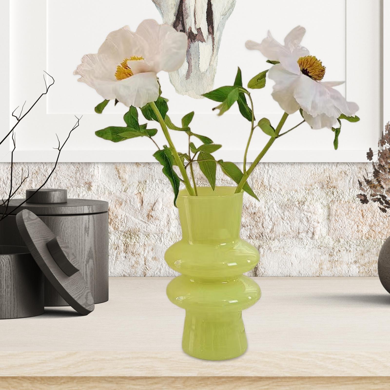 Flower Vase Modern Vase Unique Glass Bottle Flower Vase Modern Vase Decorative Vase Flowers Holder for Bedroom Home Decor