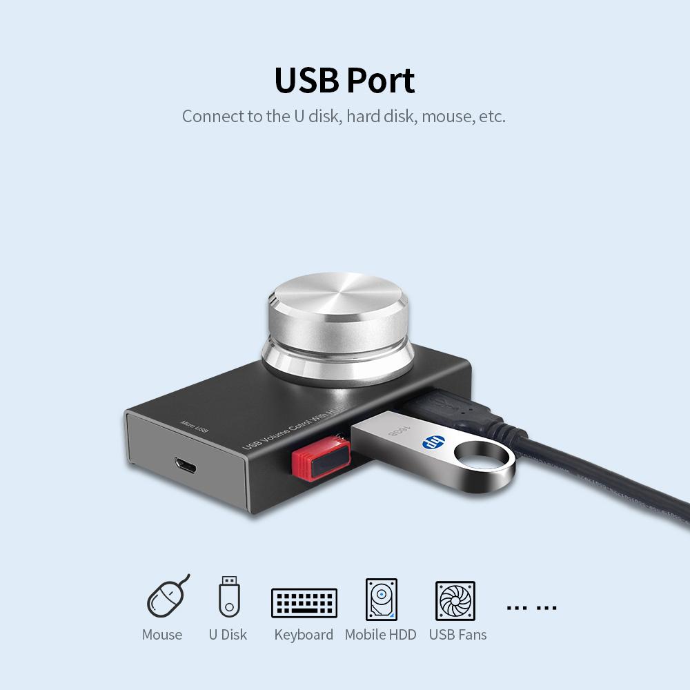Bộ điều khiển AIMOS Audio Knob âm lượng đa phương tiện USB đa năng,bằng kim loại