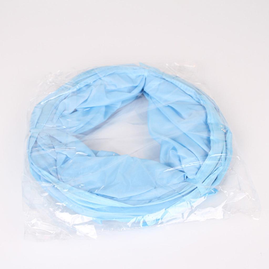 Collapsible S Shape Crinkle Cat Toy Tube for Cats Dogs Rabbit Hamster Blue