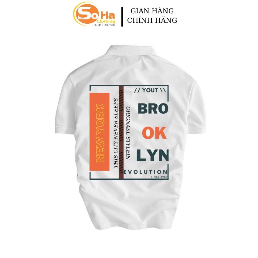 Áo POLO nam cổ bẻ BLOOKYN EVLS vải cá sấu dệt kim xuất xịn,chuẩn form, sang trọng ,thanh lịch - SOHA CLOTHING