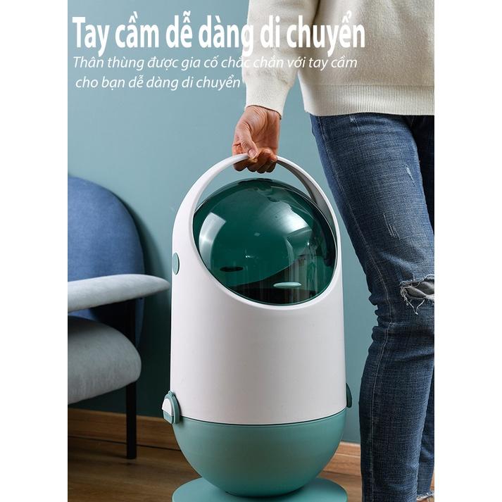 Thùng rác gia đình Không Gian Mở Space Capsule Shaped Trash Can Dung Tích 20L