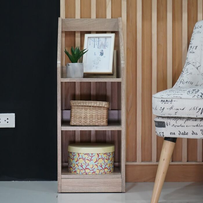 SB Furniture, Looms, Blake Shelve, Solid Oak Color, W30XD30XH80 Cm.