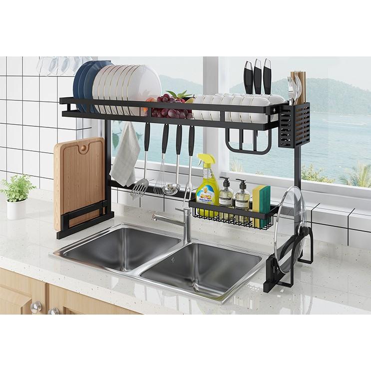 Kệ Để Bát Chén Trên Chậu Rửa Tiện Lợi Sạch Sẽ Khô Ráo, Giá Úp Bát Chén, Giá Để Dao Thớt