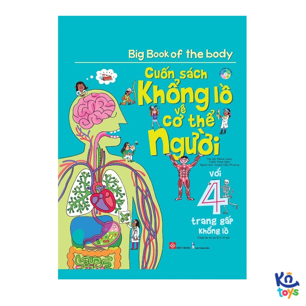 Sách Tương Tác – Big Book – Cuốn Sách Khổng Lồ  Đinh Tị Nhiều chủ đề – Cơ Thể Người