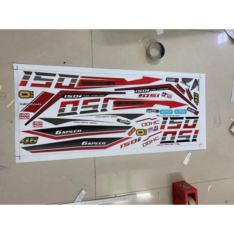 Tem rời Winner v1 dán xe trắng bảo hành màu sắc vĩnh viễn