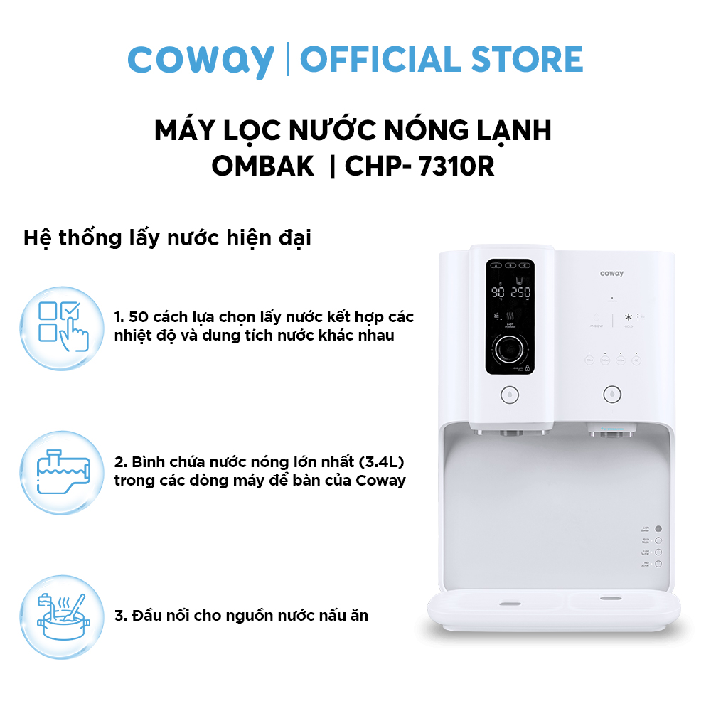 Máy lọc nước nóng lạnh Coway Ombak CHP-7310R - Hàng chính hãng