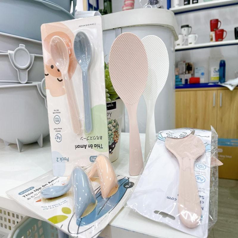 Bộ 02 Thìa Tập Ăn Cho Bé Amori INOCHI