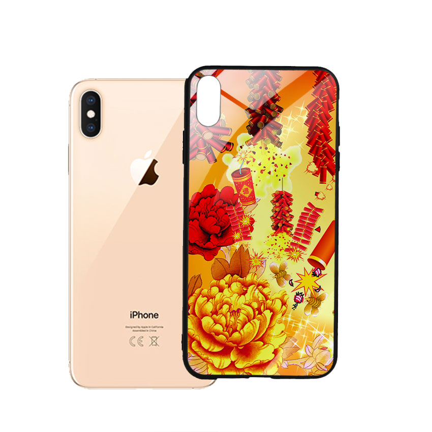 Ốp Lưng Kính Cường Lực cho điện thoại Iphone Xs Max - Firework