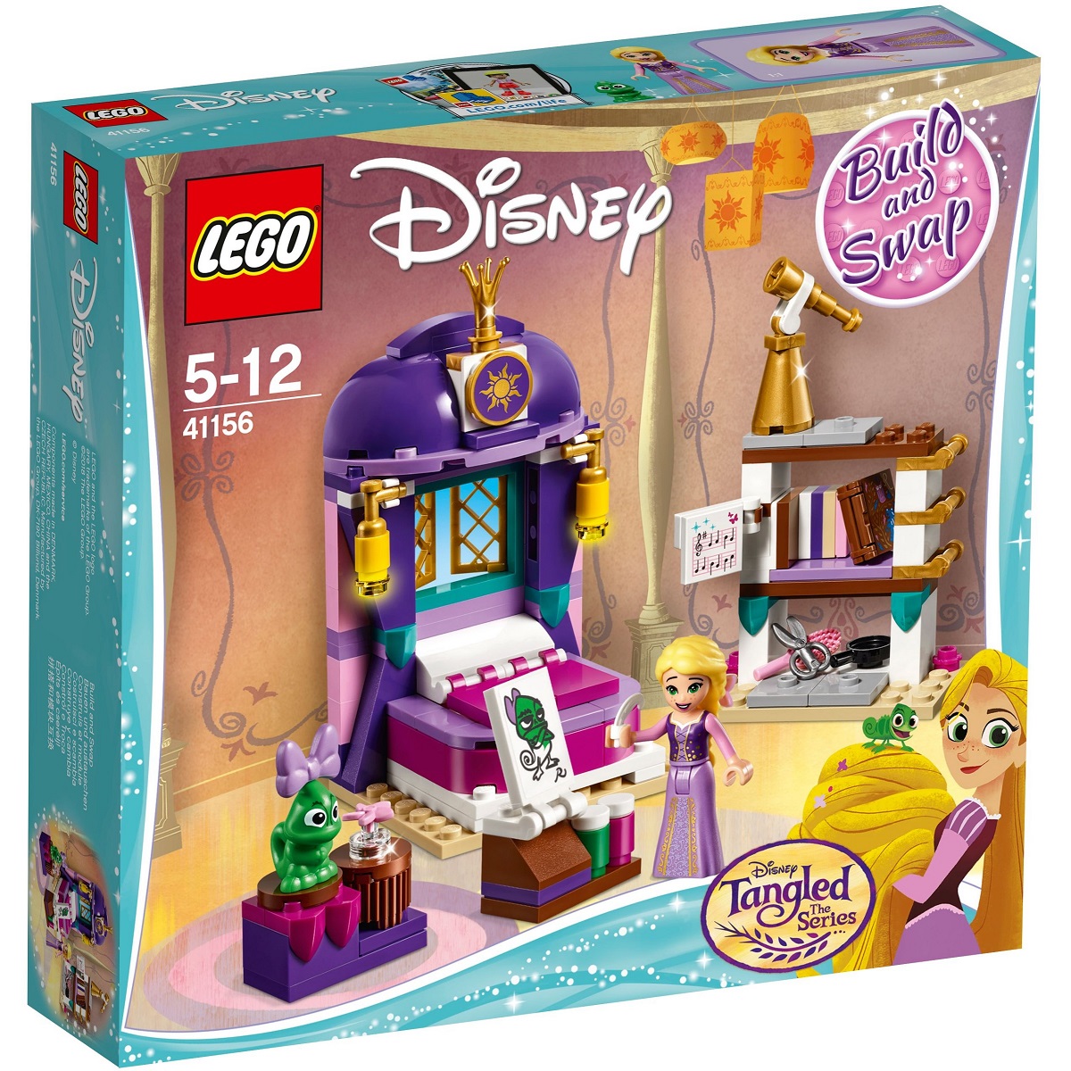 Bộ Lắp Ráp Phòng Ngủ Lâu Đài Của Rapunzel LEGO DISNEY PRINCESS 41156 (156 chi tiết)