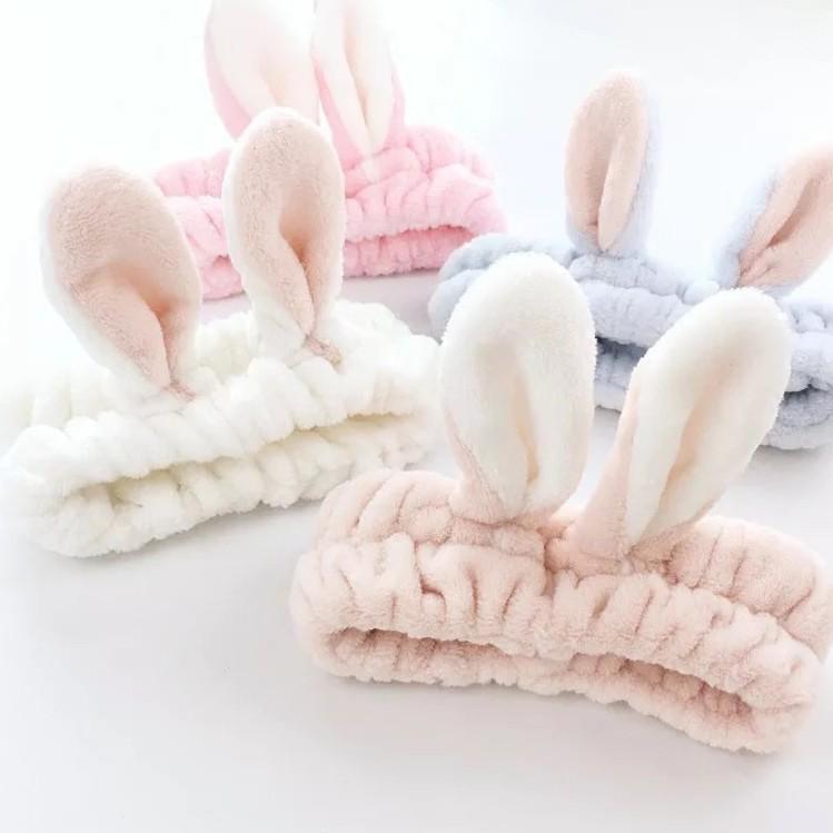 Băng đô cài tóc băng đô vải nhung tai thỏ, tai mèo ngộ nghĩnh 1655 PN001