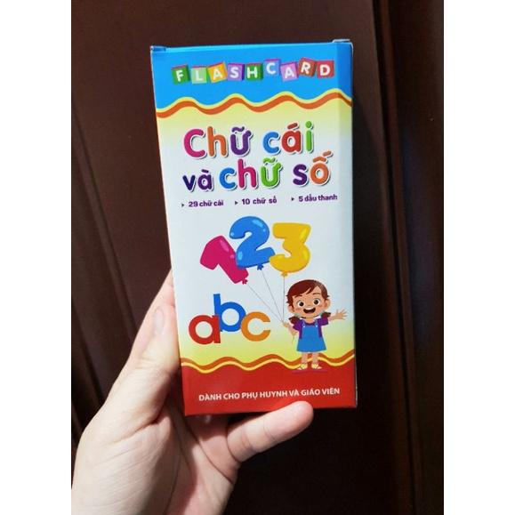 Hộp thẻ chữ số và chữ cái kích thước 7x14cm