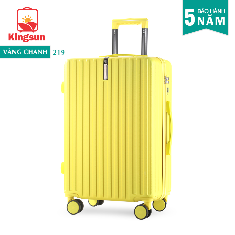 Vali kéo du lịch cao cấp bảo hành chính hãng Size 24inch-KS 219 - Vàng chanh