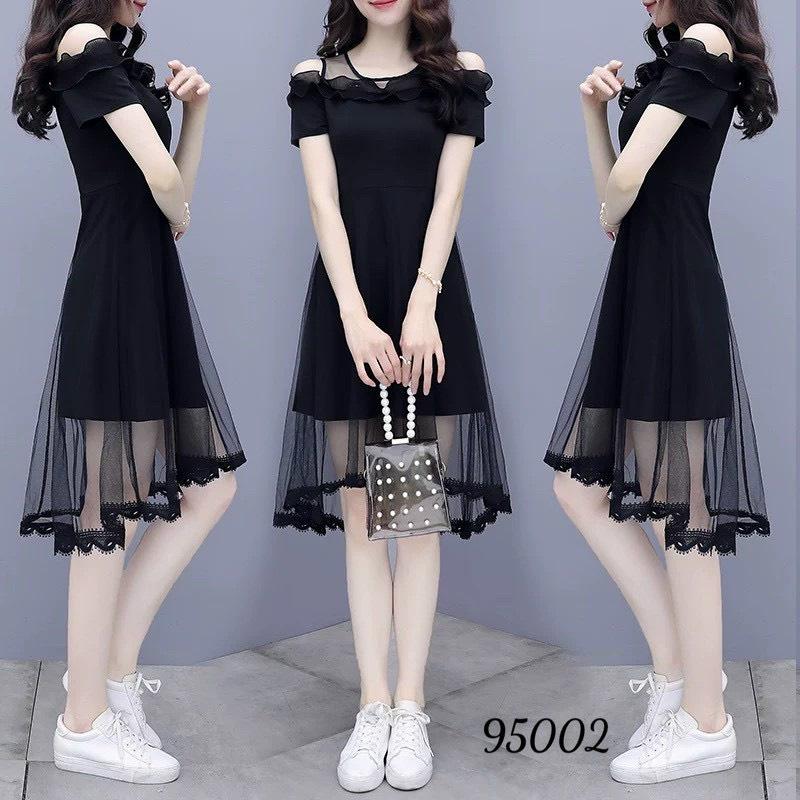 ĐẦM UMI PHỐI LƯỚI SANG CHẢNH - THỜI TRANG TIỂU THƯ HÀN QUỐC - THANH LỊCH 2022