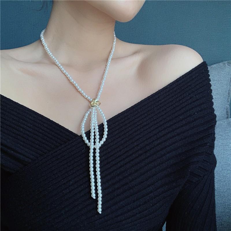 Dây chuyền nữ chuỗi hạt ngọc sang trọng quyến rũ