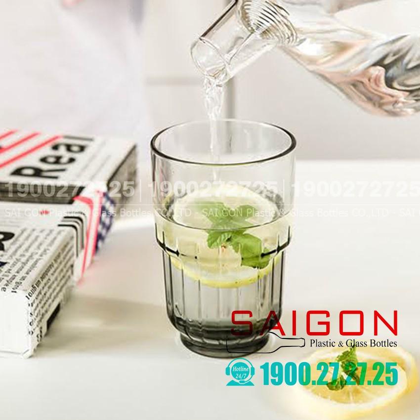 Ly Thủy Tinh Cường Lực LinQ Grey Beverage 266ml | 355ml | 414ml , Tùy Chọn Dung Tích