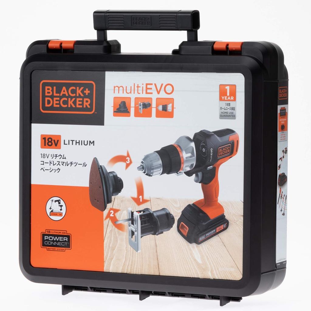 Máy khoan pin đa năng 18V Evo BLACK & DECKER EVO185B1-B1- Hàng chính hãng