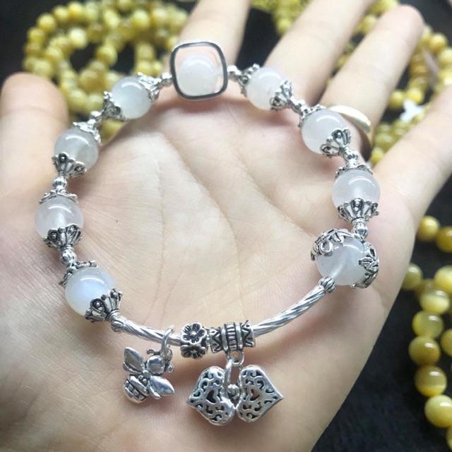 Vòng phong thủy phối charm bạc 925
