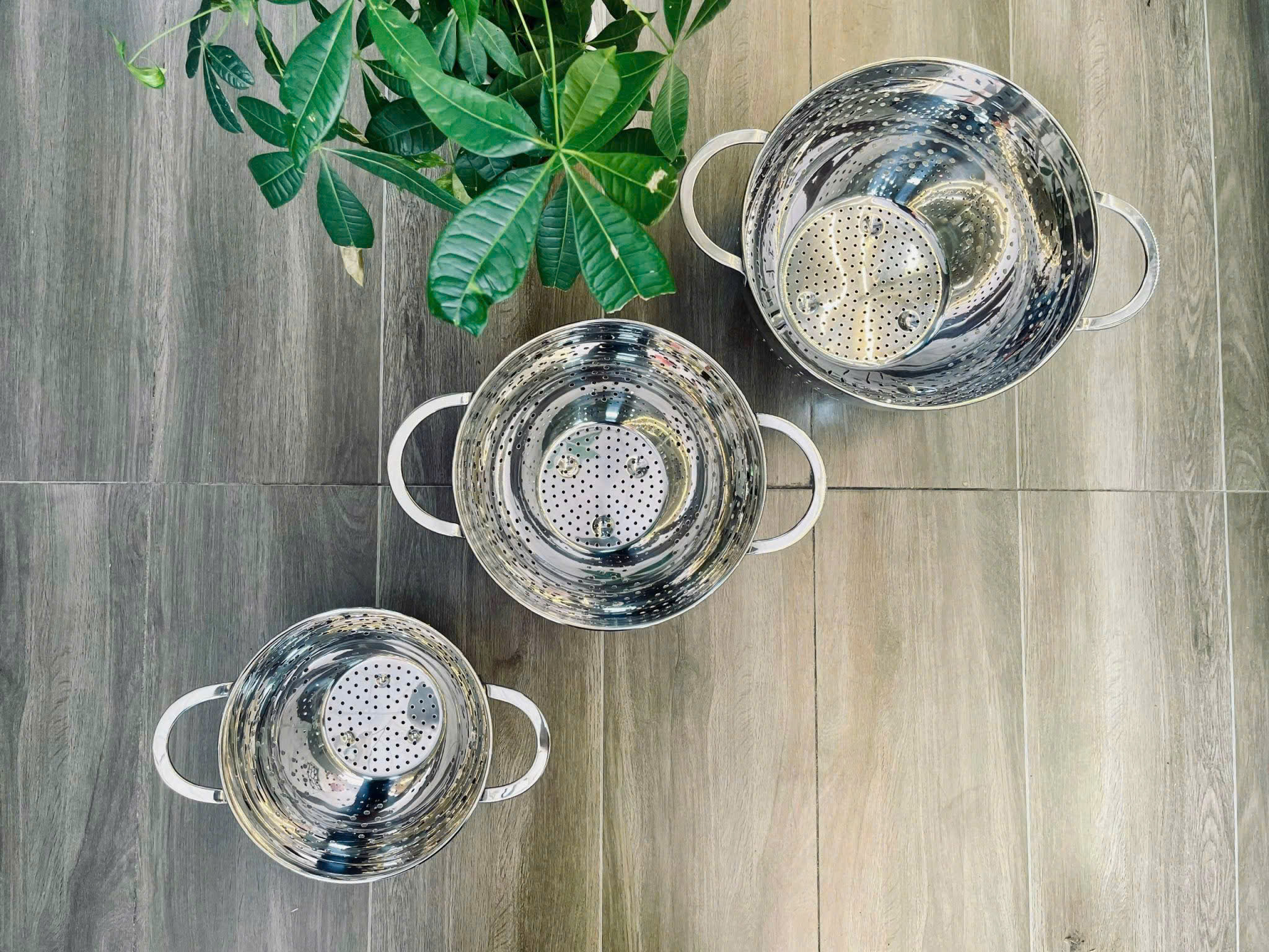 [Hàng chính hãng] Rổ rau củ quả inox Chockmen (28cm-CKM674/ 24cm-CKM673/ 20cm-CKM672)
