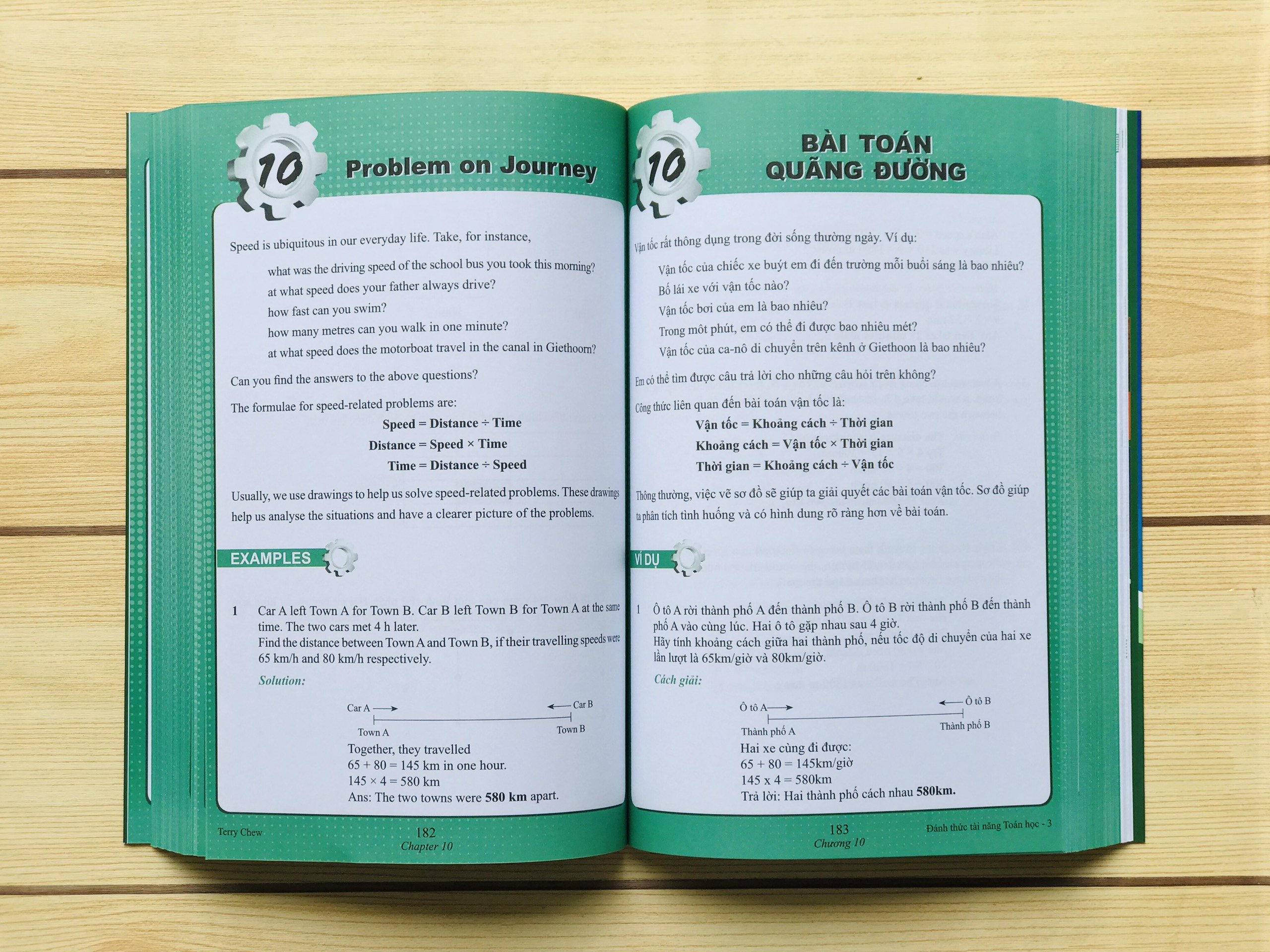 Sách Toán - Đánh Thức Tài Năng Toán Học 03 ( 9 - 10 tuổi ) - Là Sách Song Ngữ ( Việt – Anh) Giúp Trẻ Vừa Học Toán Vừa Ôn Luyện Tiếng Anh, Dành Cho Học Sinh Lớp 3, Lớp 4 - Á Châu Books, Bìa Cứng, In Màu