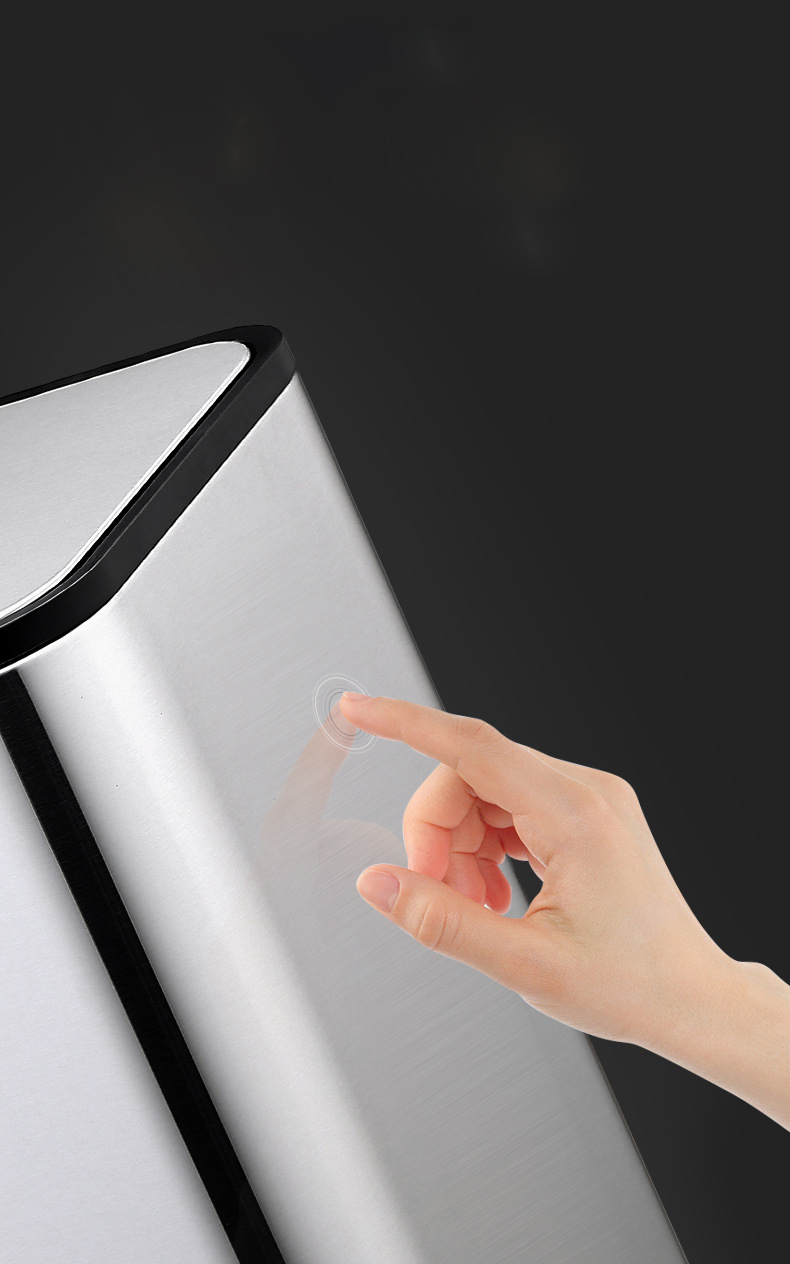 THÙNG RÁC INOX ĐẠP CHÂN 2 NGĂN CAO CẤP H77