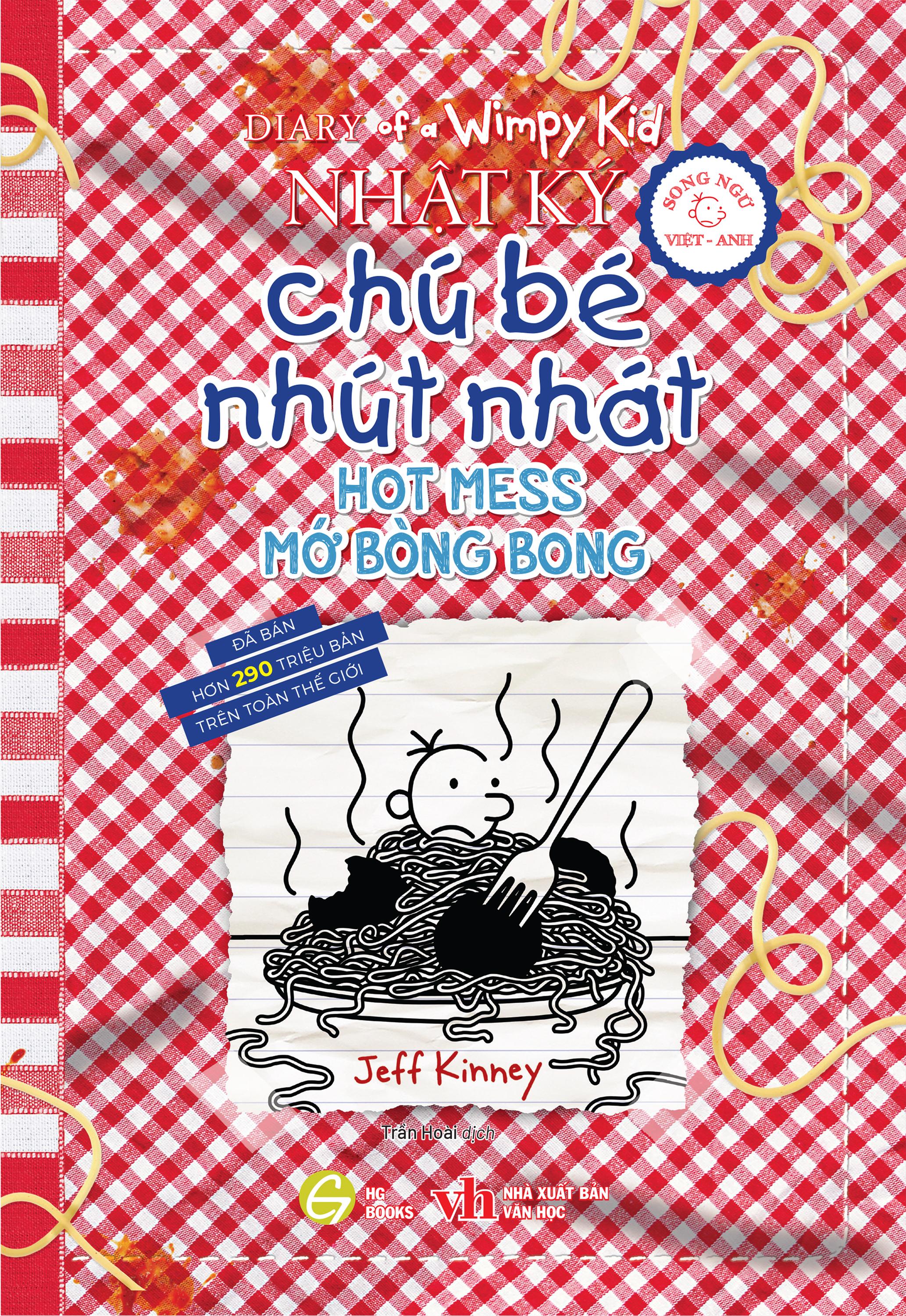 Sách - Diary Of A Wimpy Kid - Nhật Ký Chú Bé Nhút Nhát - Tập 19 - Mớ Bòng Bong - Hot Mess (Song Ngữ Việt-Anh)