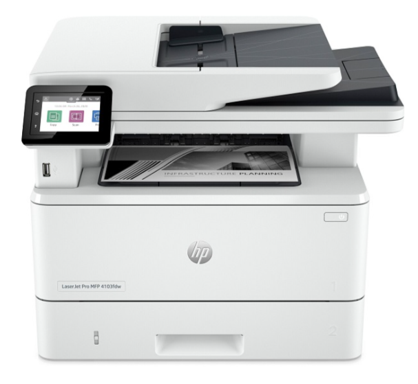 Máy in trắng đen đa năng HP LaserJet Pro MFP 4103fdn Printer (2Z628A) - Hàng chính hãng