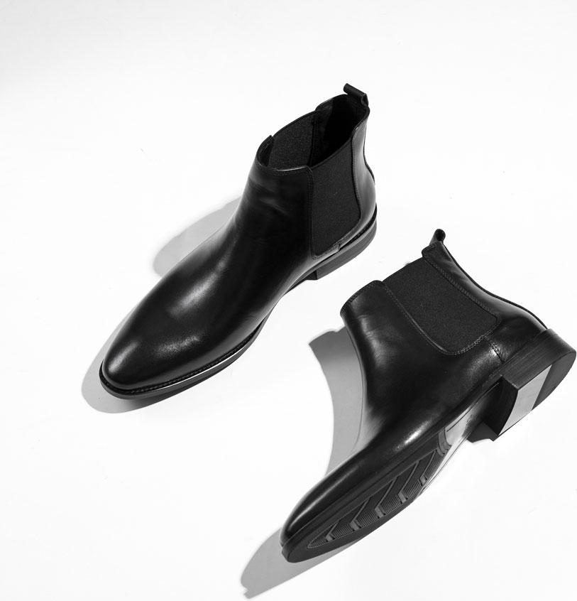 Giày Da Nam Chelsea Boot  Cao Cấp