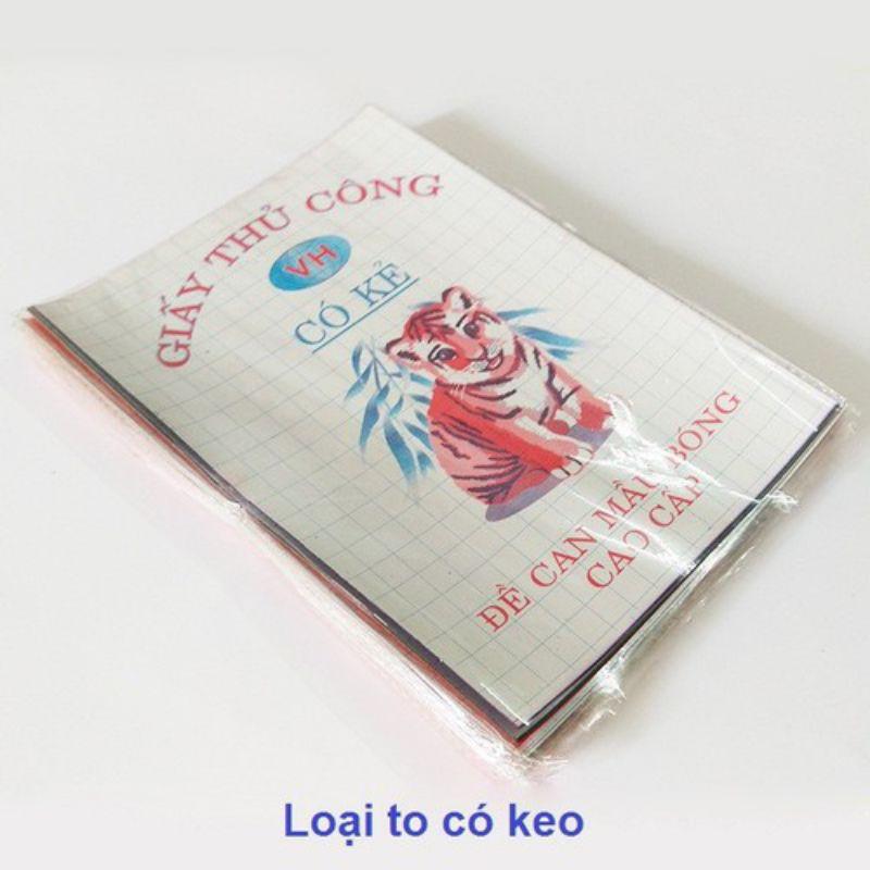Giấy thủ công 5 màu có keo dán