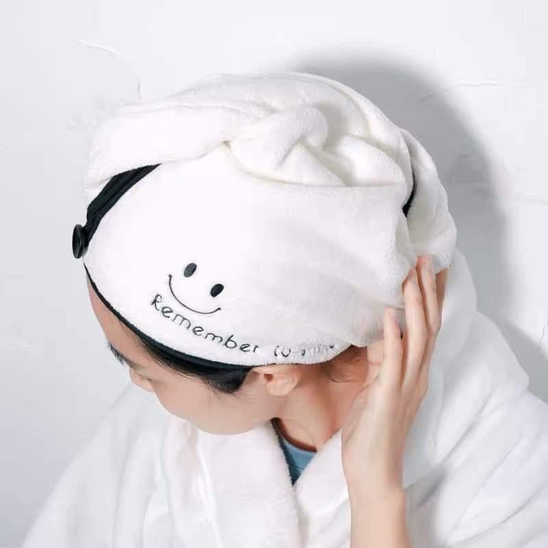 Khăn Quấn Ủ Lau Khô Tóc Kiểu Dáng Thời Trang Sang Trọng