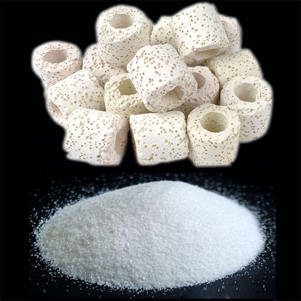 Combo Cát Thạch Anh + Sứ Lọc Bể Cá vật liệu lọc, trang trí bể cá