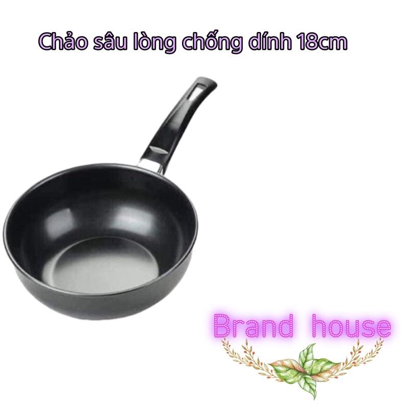 ( Xả Kho) Chảo Chống Dính Sâu Lòng Evano size 18 cm Siêu Bền Dùng Cho Mọi Loại Bếp ( siêu tiện lợi)