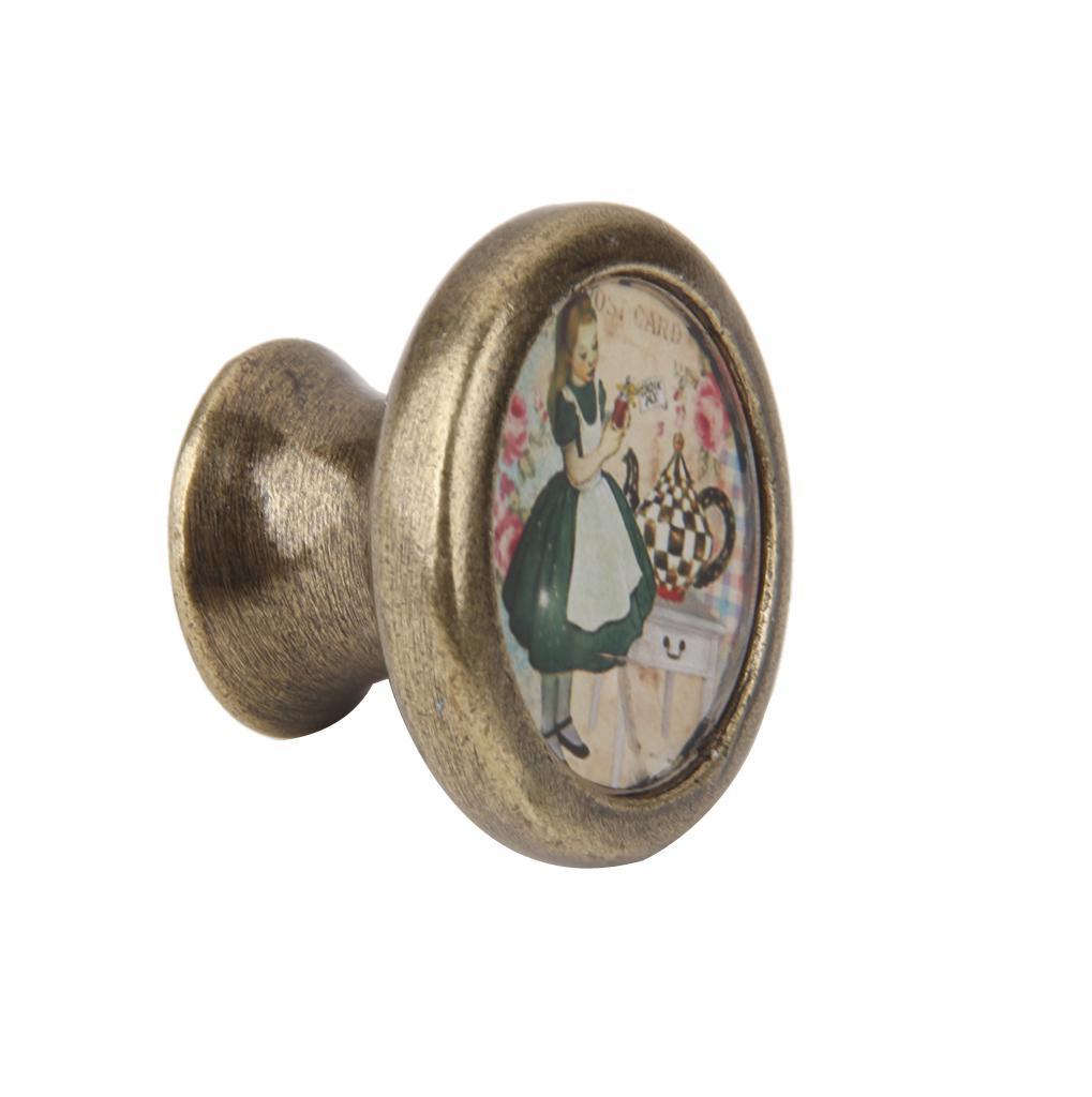 7xAssorted Vintage Brass Wardrobe Cabinet Door Cupboard Drawer Handle Knob 04
