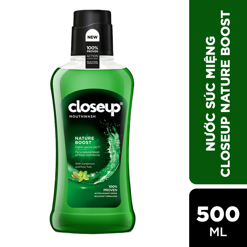 Nước súc miệng CloseUp Nature Boost 500ml