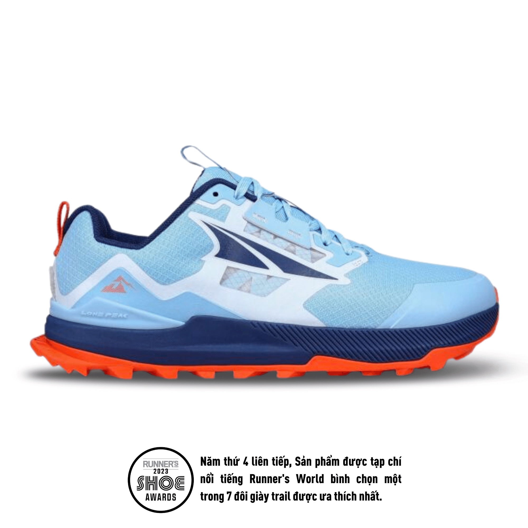 Giày Chạy Địa Hình Nữ Altra Lone Peak 7 - Blue/Orange