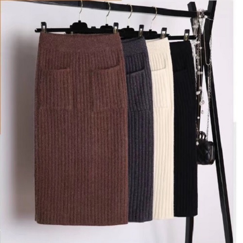 Chân váy len bút chì Quảng Châu cho nữ LS_CV184