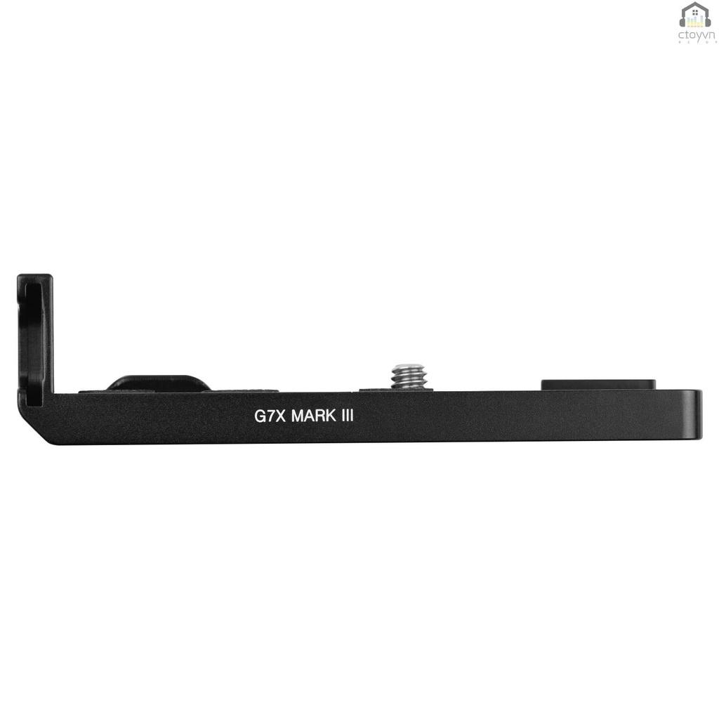 Tấm đế gắn chữ L 1/4 3/8 cho máy ảnh G7X Mark III