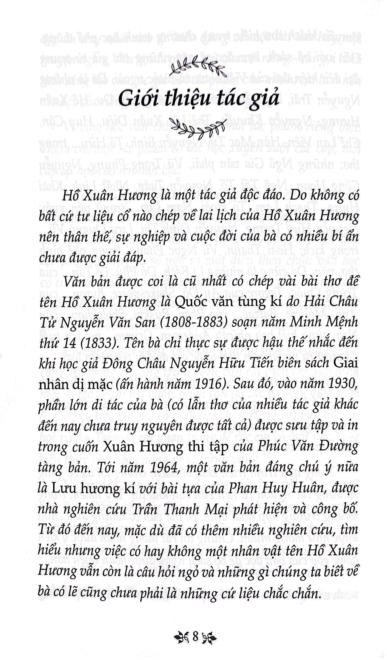 Sách Văn Học Trong Nhà Trường : Thơ Hồ Xuân Hương