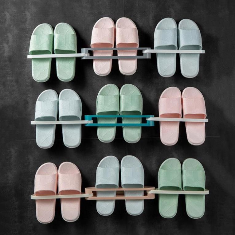 Kệ dán tường để giày dép siêu tiện lợi, Kệ treo đồ đa năng gấp gọn