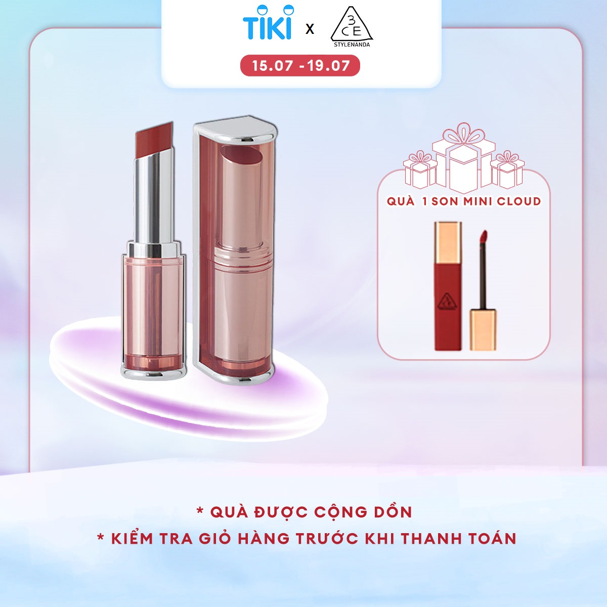 Son Thỏi 3CE Blur Matte Lipstick 4g