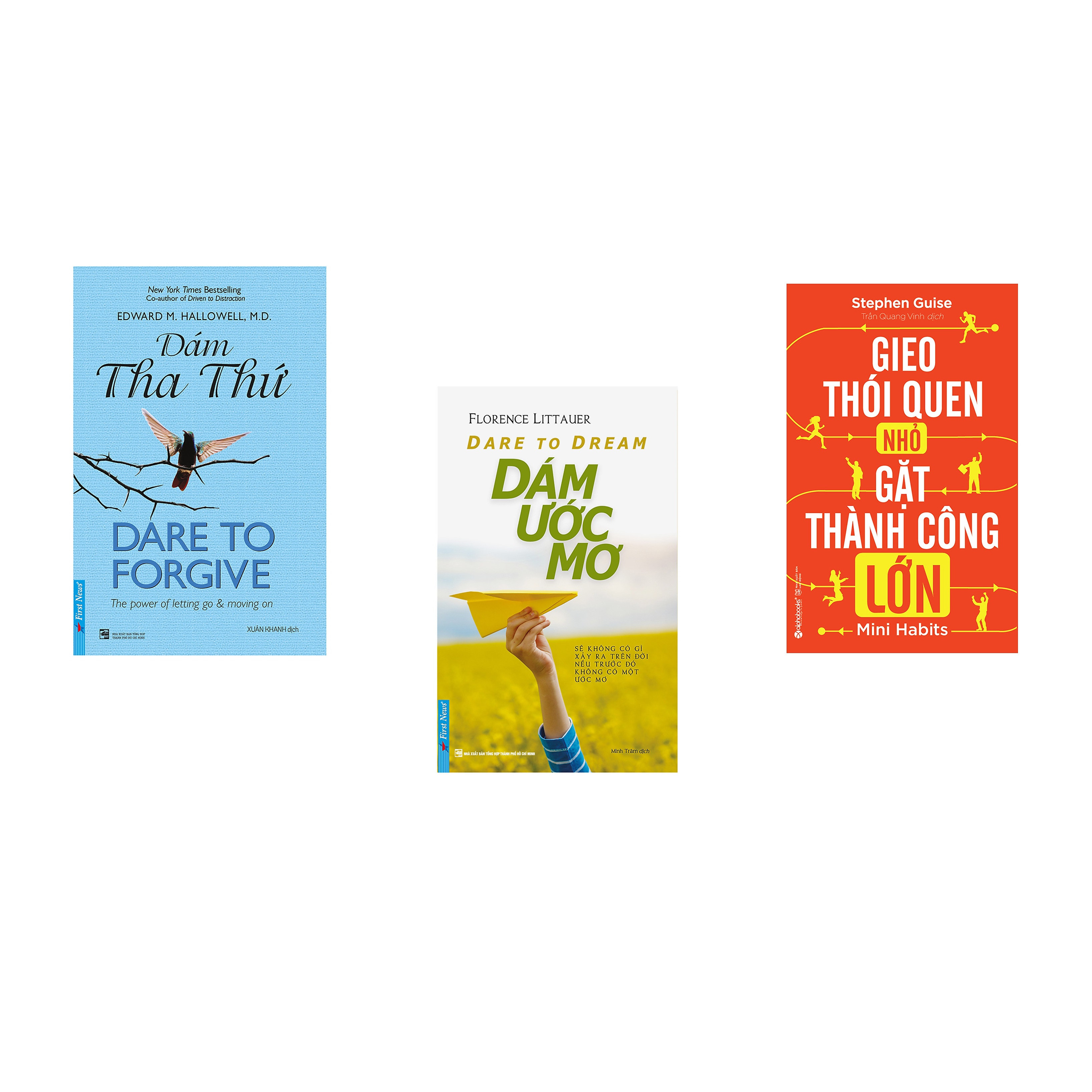 Combo 3 cuốn sách: Dám Tha Thứ - Dare to Forgive + Dare To Dream_Dám ước mơ + Gieo thói quen nhỏ, gặt thành công lớn