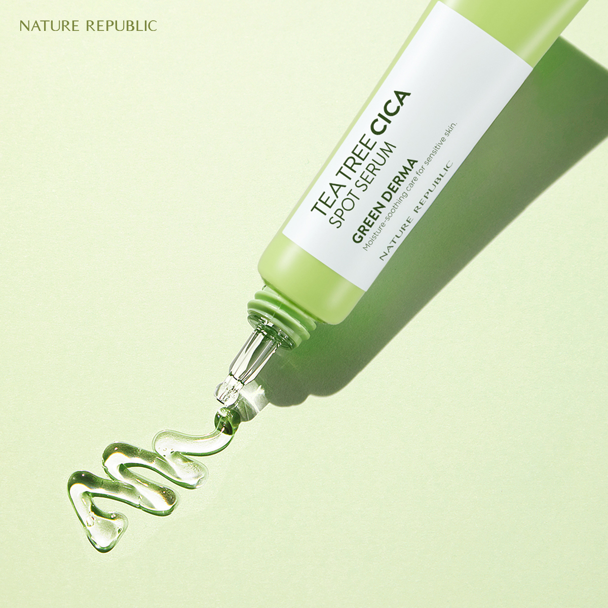 Nature Republic Tinh Chất Dạng Gel Green Derma Tea Tree Cica Spot Serum 30ml