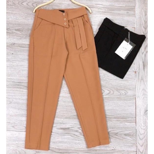 QUẦN BAGGY TÂY 3 KHUY VẠT LỆCH CHO BẠN GÁI_MÃ B317