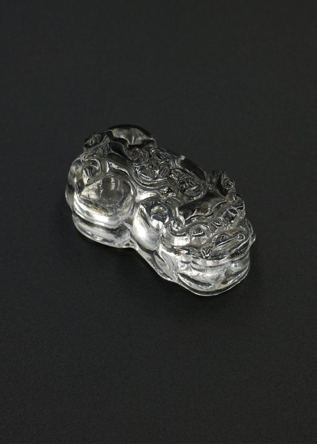 Mặt dây Tỳ Hưu đá Topaz trắng Tài Lộc - mạng Kim