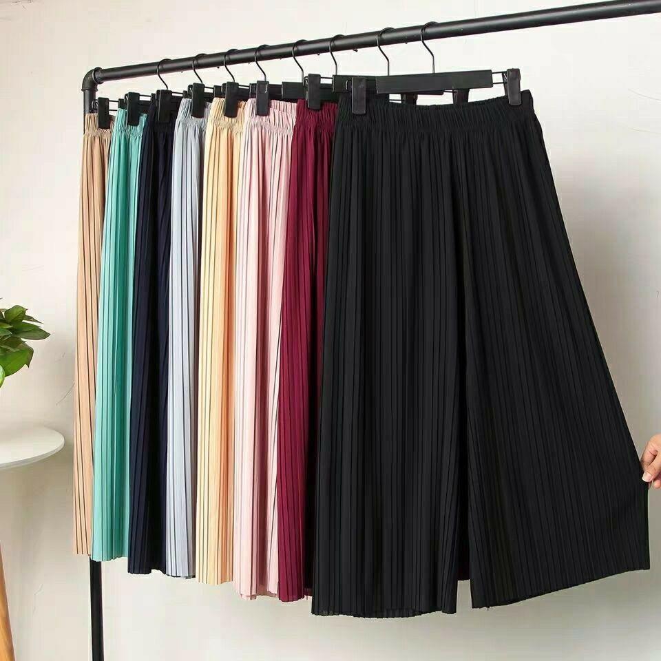 Quần Dài Thun Dập Ly Ống Rộng Vải Đep Cao Cấp Hot - BT Fashion (QD02) + Hình Thật