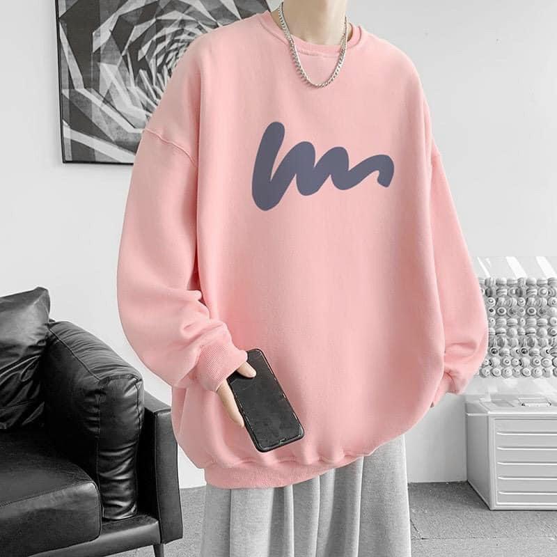 Áo Sweater Nam Nữ Form Rộng Chất Liệu Thun Nỉ In Sóng phá cách thời trang mới KTP578